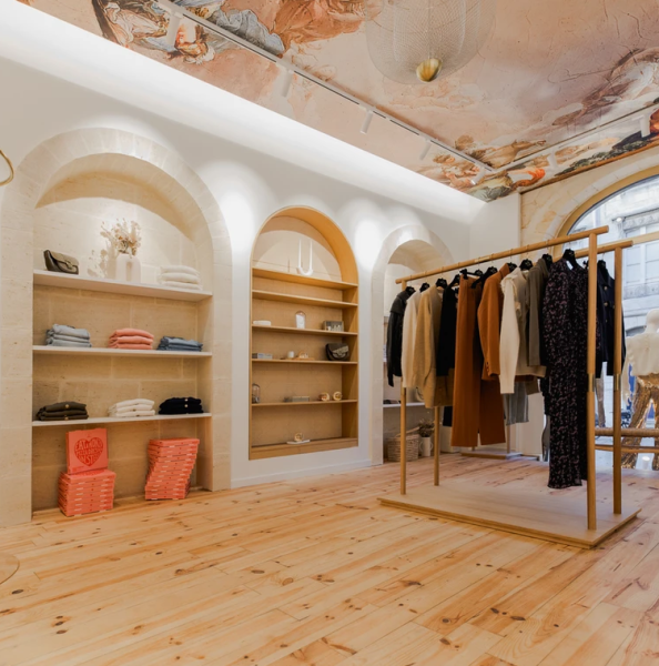 Design d'intérieur pour boutique à Bordeaux par un architecte d'intérieur toulousain. 
