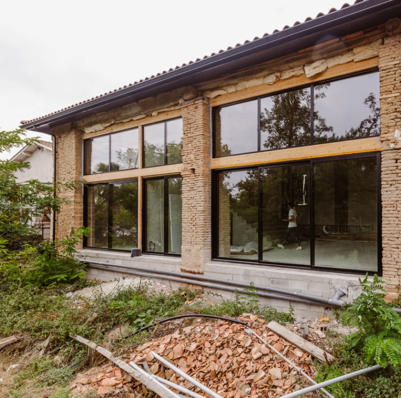 Projet de rénovation de grange dans les pyrénées par un architecte d'intérieur. 