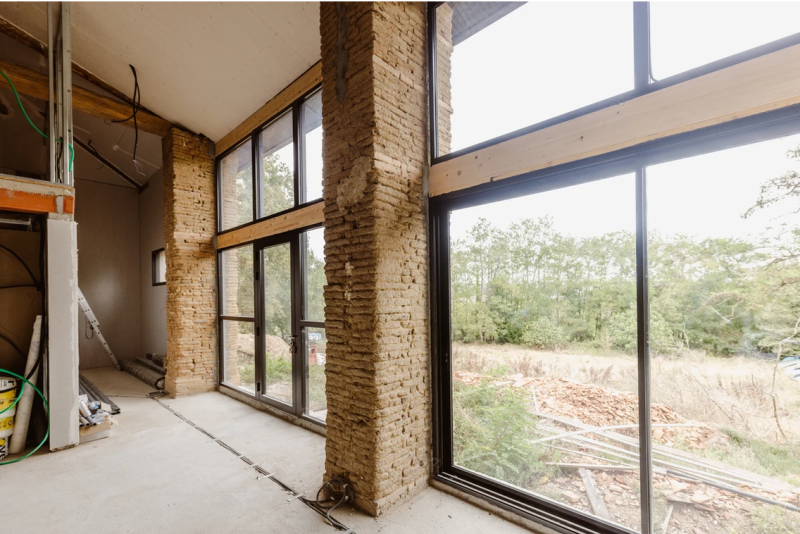Projet d'architecture d'intérieur pour la rénovation d'une ancienne grange en maison moderne pour particuliers. 