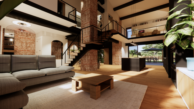 Optimiser la rénovation de sa maison grâce à des plans 3D réalisés par un architecte.