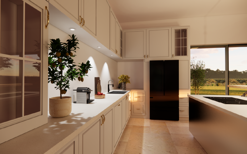 Projet de rénovation d'un ancien bâtiment par un architecte d'intérieur en une maison moderne et haut de gamme. 