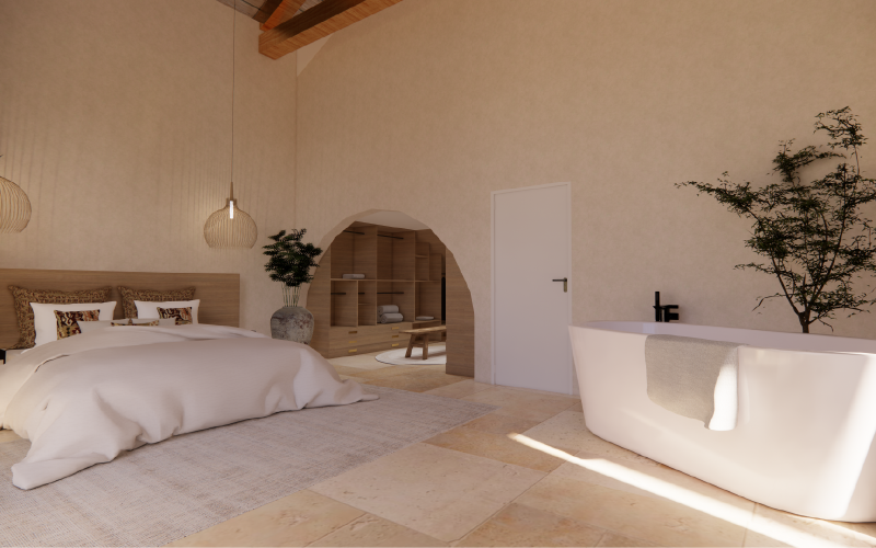 Conception 3D pour projet de construction de maison d’architecte à Bordeaux.