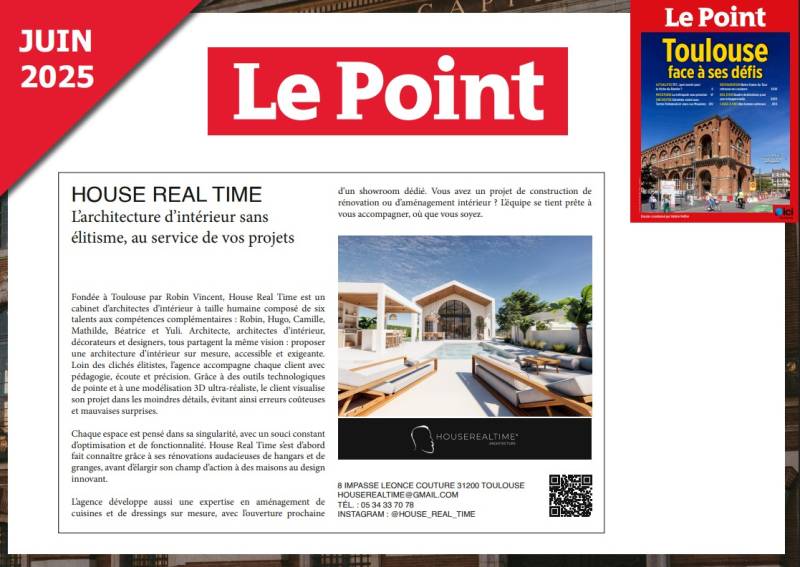 House Real Time dans la presse : une architecture d’intérieur sans élitisme, révélée dans Le Point