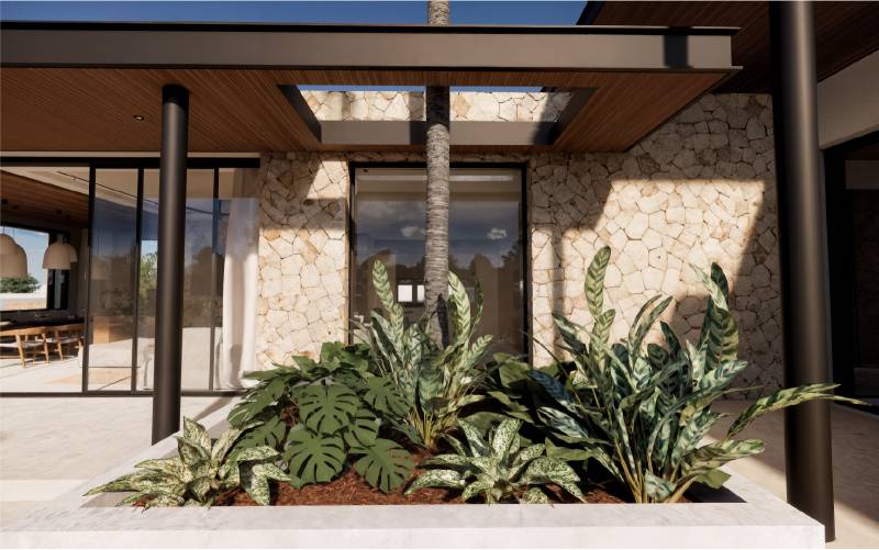 Villa d’exception : une architecture pensée pour sublimer les volumes et la lumière.