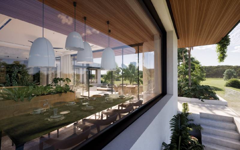 Conception de villa d’exception intégrée à son environnement naturel.