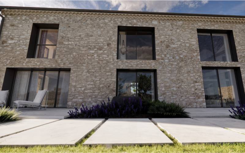 Projet de rénovation d’une maison de famille en pierre à Montesquiou.