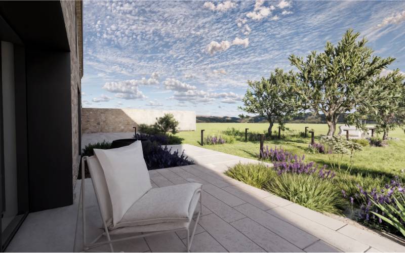 Rénovation complète d’une maison de campagne gasconne à Montesquiou.