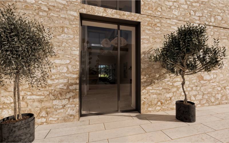 Rénovation d’une bâtisse gasconne avec respect du bâti ancien.