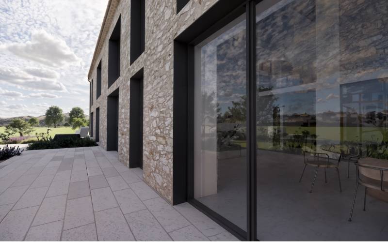 Rénovation d’une maison familiale gasconne à Montesquiou dans le Gers.