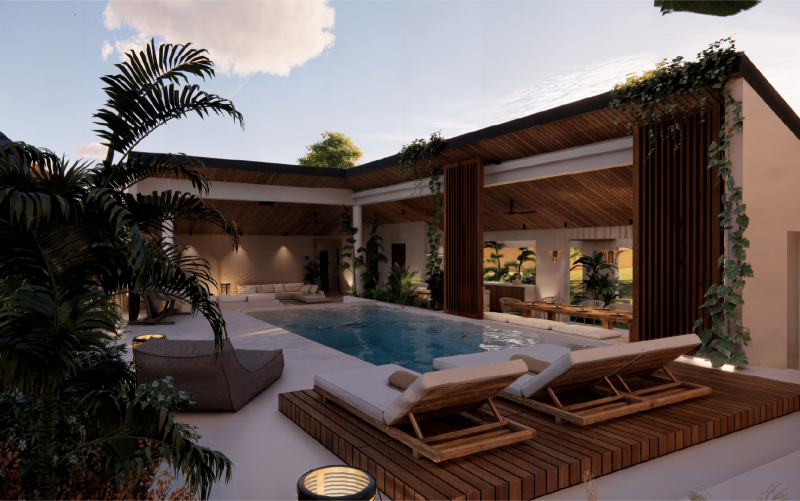 Pool house inspiré de l’architecture béarnaise : un projet entre tradition et innovation.