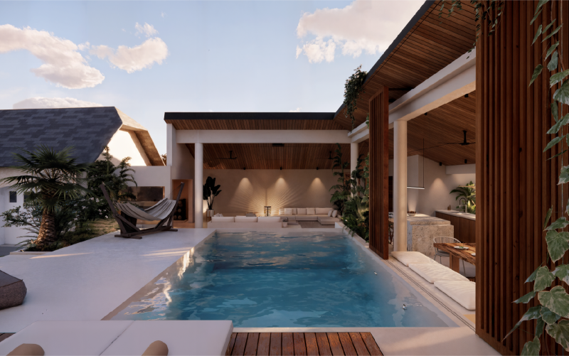 Créer un pool house au style béarnais : matériaux nobles et savoir-faire architectural.
